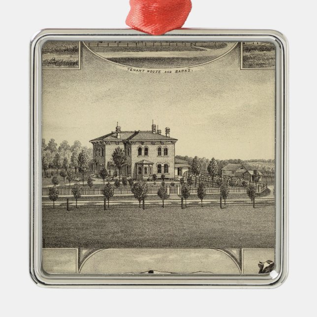 Adorno Metálico Granja Prairie Lawn, Nebraska (Frente)