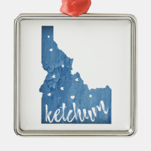 Adorno Metálico Grano de madera de Ketchum Idaho