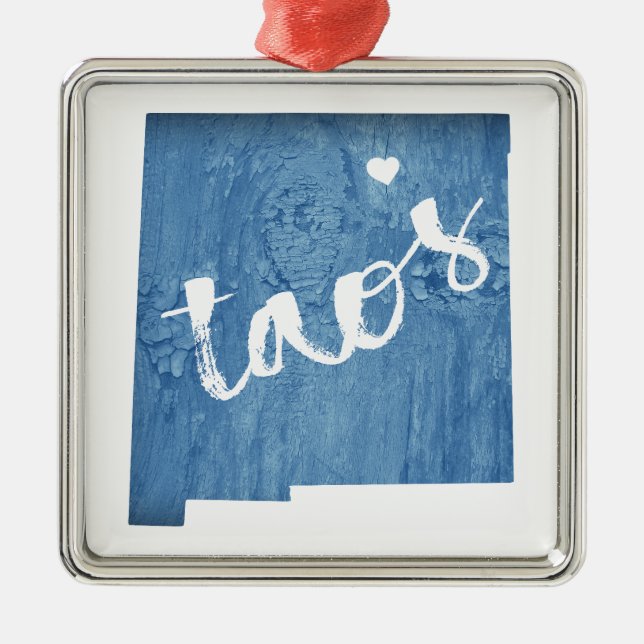 Adorno Metálico Grano de madera de Taos Nuevo México (Frente)