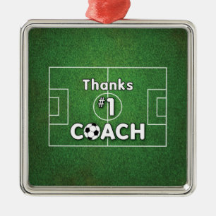 Adorno Metálico Grass Field, entrenador de fútbol