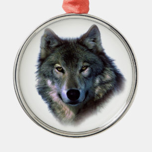 Adorno Metálico Gray Wolf Eyes