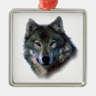 Adorno Metálico Gray Wolf Eyes