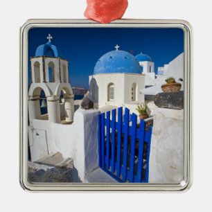 Adorno Metálico Grecia e isla griega de Santorini pueblo de Oia 3