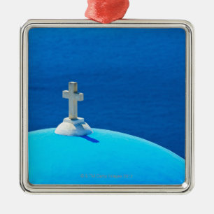 Adorno Metálico Grecia, islas de Cícladas, Santorini, Oia, iglesi