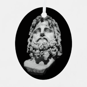 Adorno Metálico Greco Roman Bust