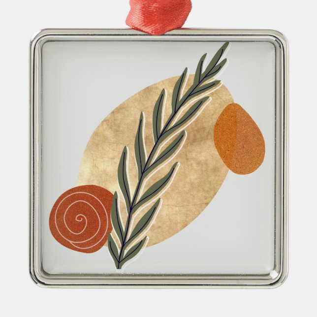 Adorno Metálico Green Stalk Boho (Frente)