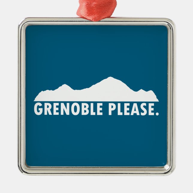 Adorno Metálico Grenoble France Please (Frente)
