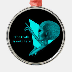 Adorno Metálico Grey Alien, la verdad está ahí fuera