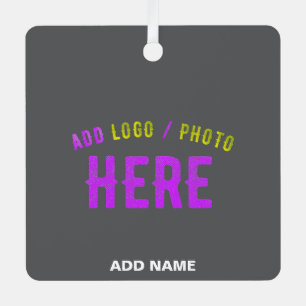 ADORNO METÁLICO GRIS DE PERSONALIZABLE MODERNO ELEGANTE VERIFICADO
