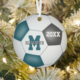 Adorno Metálico gris verde azulado su equipo de la escuela colores