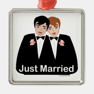 Adorno Metálico Groom del matrimonio gay
