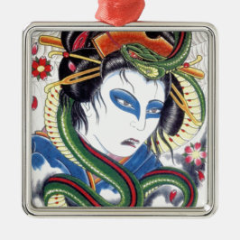 Adorno Metálico Grotesco y serpiente