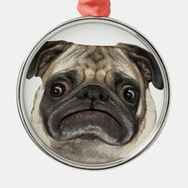 Adorno Metálico Grumpy Puggy Gifts (Frente)