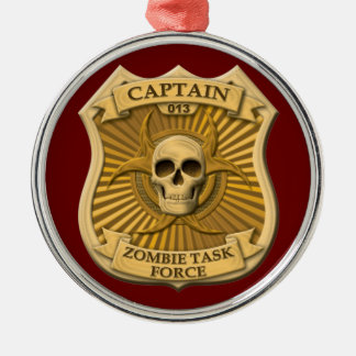Adorno Metálico Grupo de trabajo del zombi - capitán Badge