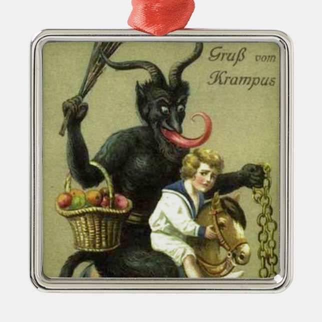 Adorno Metálico Gruss Vom Krampus (Frente)