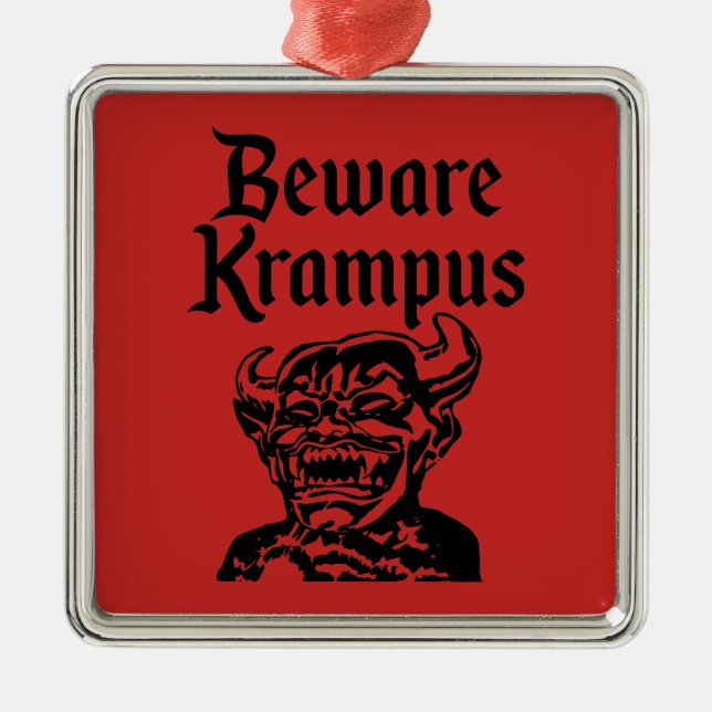 ADORNO METÁLICO GUÁRDESE DE KRAMPUS (Frente)