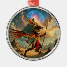 Adorno Metálico Guardián de la Puerta Celestial – Anubis