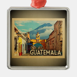 Adorno Metálico Guatemala Ornament Vintage Travel