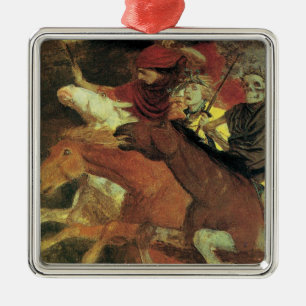 Adorno Metálico Guerra por Arnold Bocklin, Simbolismo Antiguo Arte