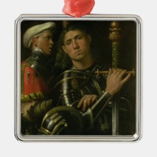 Adorno Metálico Guerrero con el novio (aceite)