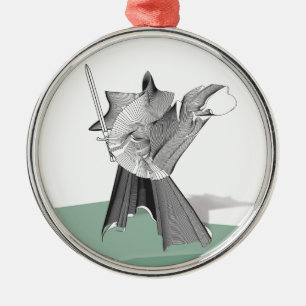 Adorno Metálico Guerrero digital