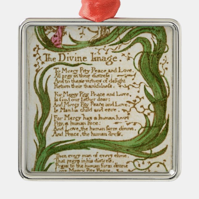 Adorno Metálico Guillermo Blake el | la imagen divina, de (Frente)