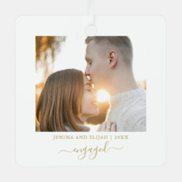 Adorno Metálico Guión mínimo Festividad de la pareja moderna