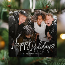 Guión moderno Felices Fiestas Navidades Foto