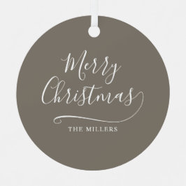 Adorno Metálico Guión sencillo para navidad