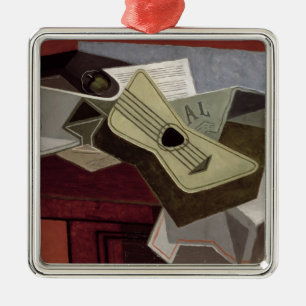 Adorno Metálico Guitar y Newspaper, 1925