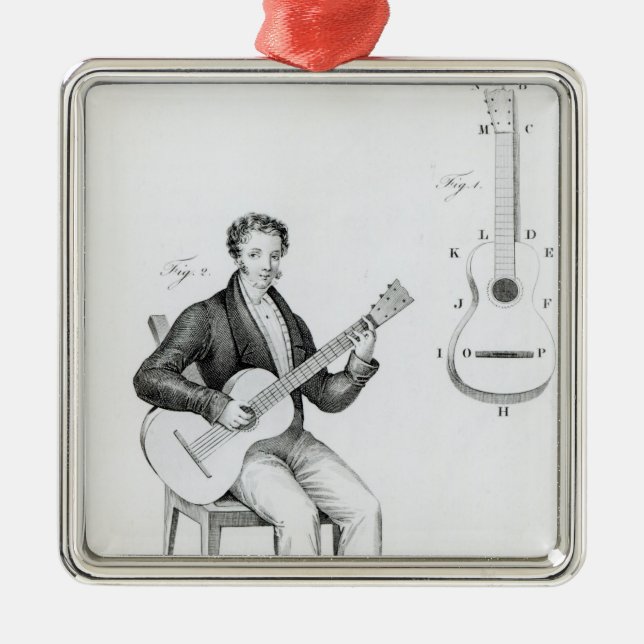 Adorno Metálico Guitarra (Frente)