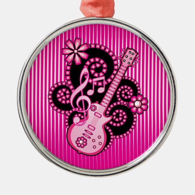 Adorno Metálico Guitarra de Girlie (Frente)