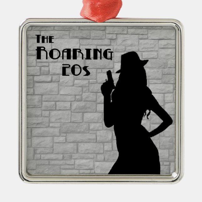 Adorno Metálico Gun Moll Silhouette (Frente)