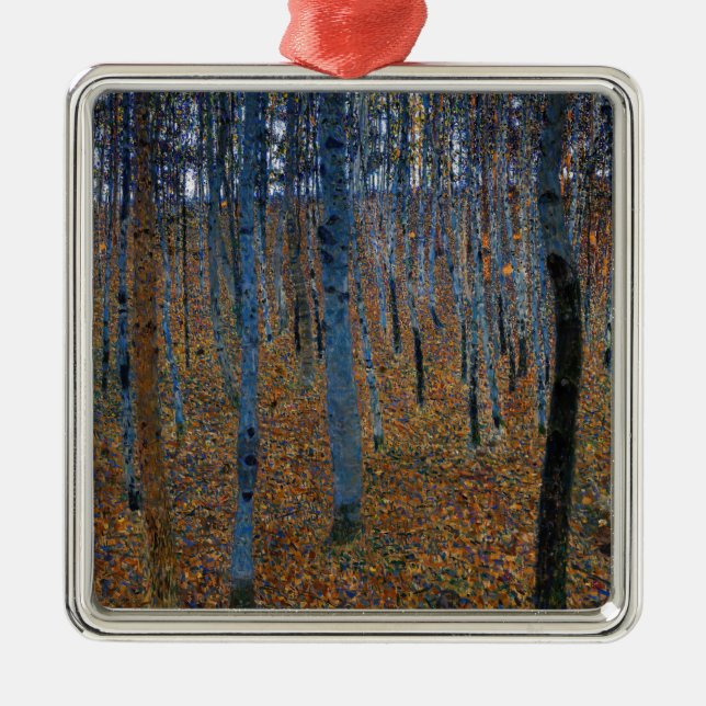 Adorno Metálico Gustav Klimt - Beech Grove I (Frente)