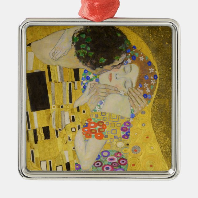 Adorno Metálico Gustav Klimt - El beso (Frente)