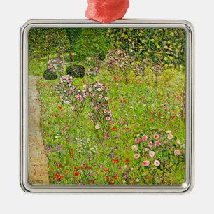 Adorno Metálico Gustav Klimt Orchard con Rosas