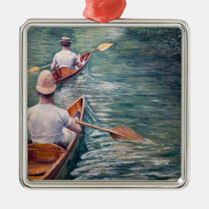 Adorno Metálico Gustave Caillebotte - Canoas en el Yerres