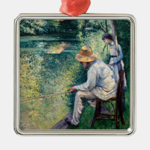 Adorno Metálico Gustave Caillebotte - Pesca con caña