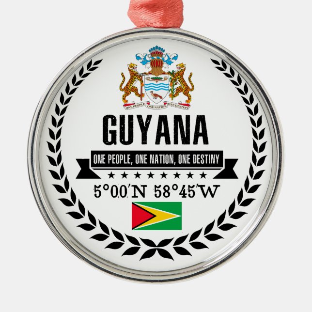 Adorno Metálico Guyana (Frente)