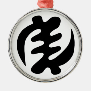 Adorno Metálico Gye Nyame Dios es Símbolo Adinkra Supremo