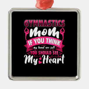 Adorno Metálico Gymnastics Mom