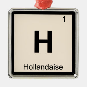 Adorno Metálico H - Salsa Holandesa Tabla Periódica Química