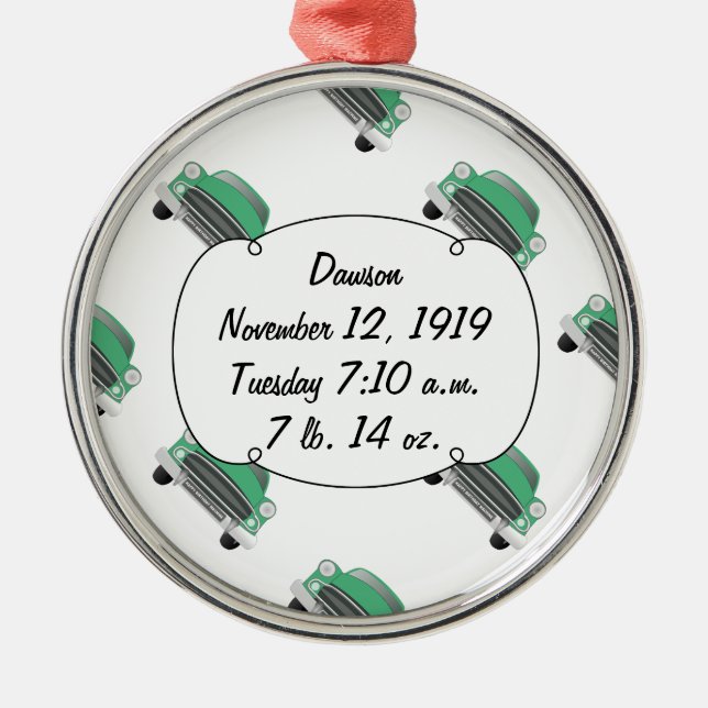 Adorno Metálico Habitación para niños Regalos clásicos de coches S (Frente)