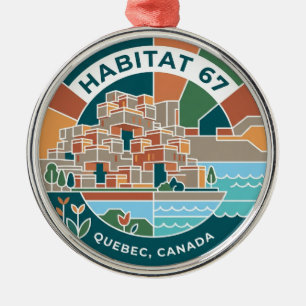 Adorno Metálico Hábitat 67 Canadá