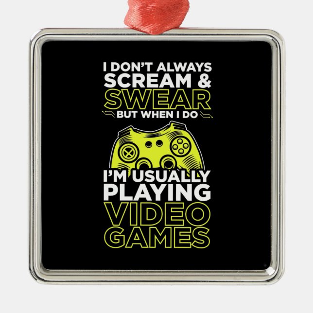 Adorno Metálico Habitualmente Estoy Jugando Videojuegos (Frente)