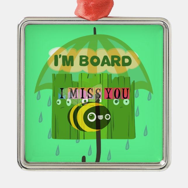 Adorno Metálico Hablando en sentido amplio, te extraño (Frente)