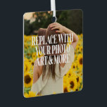 Adorno Metálico Hacer que su propio personalizado sea personalizad<br><div class="desc">Haz que tu propio personalizado haga un único y personalizado adorno colgante de Ricaso - agrega tu propia foto y texto También es genial para bodas y otras ocasiones. Existen muchos estilos de los que elegir,  entre ellos uno y dos lados.</div>