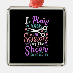 Adorno Metálico Hairdresser Hairstylist Gift