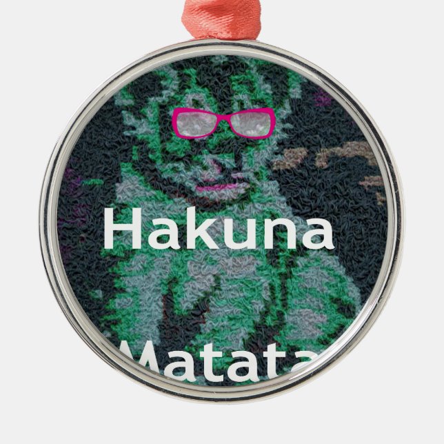 Adorno Metálico Hakuna matata (Frente)