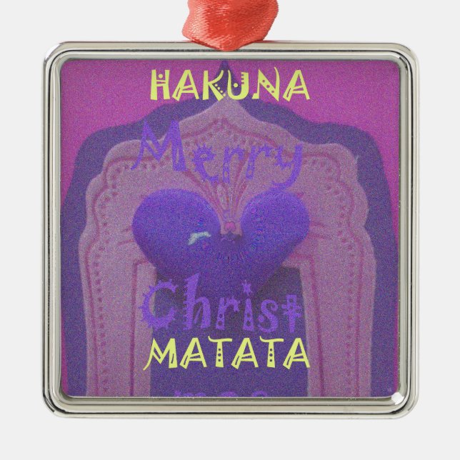 Adorno Metálico Hakuna Matata Merry Christmas Love Design.jpg (Frente)